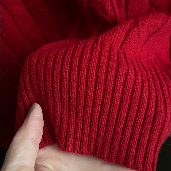 XXL Alfred Sung Cable Knit V-neck Sweater - Picture 8 of 14